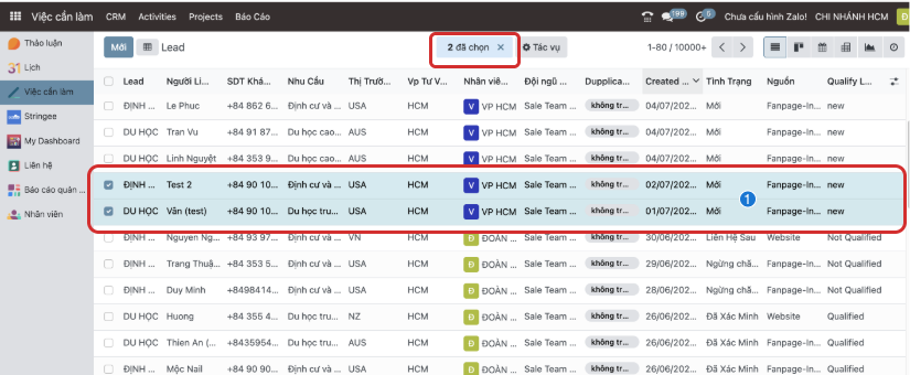 Chọn Lead