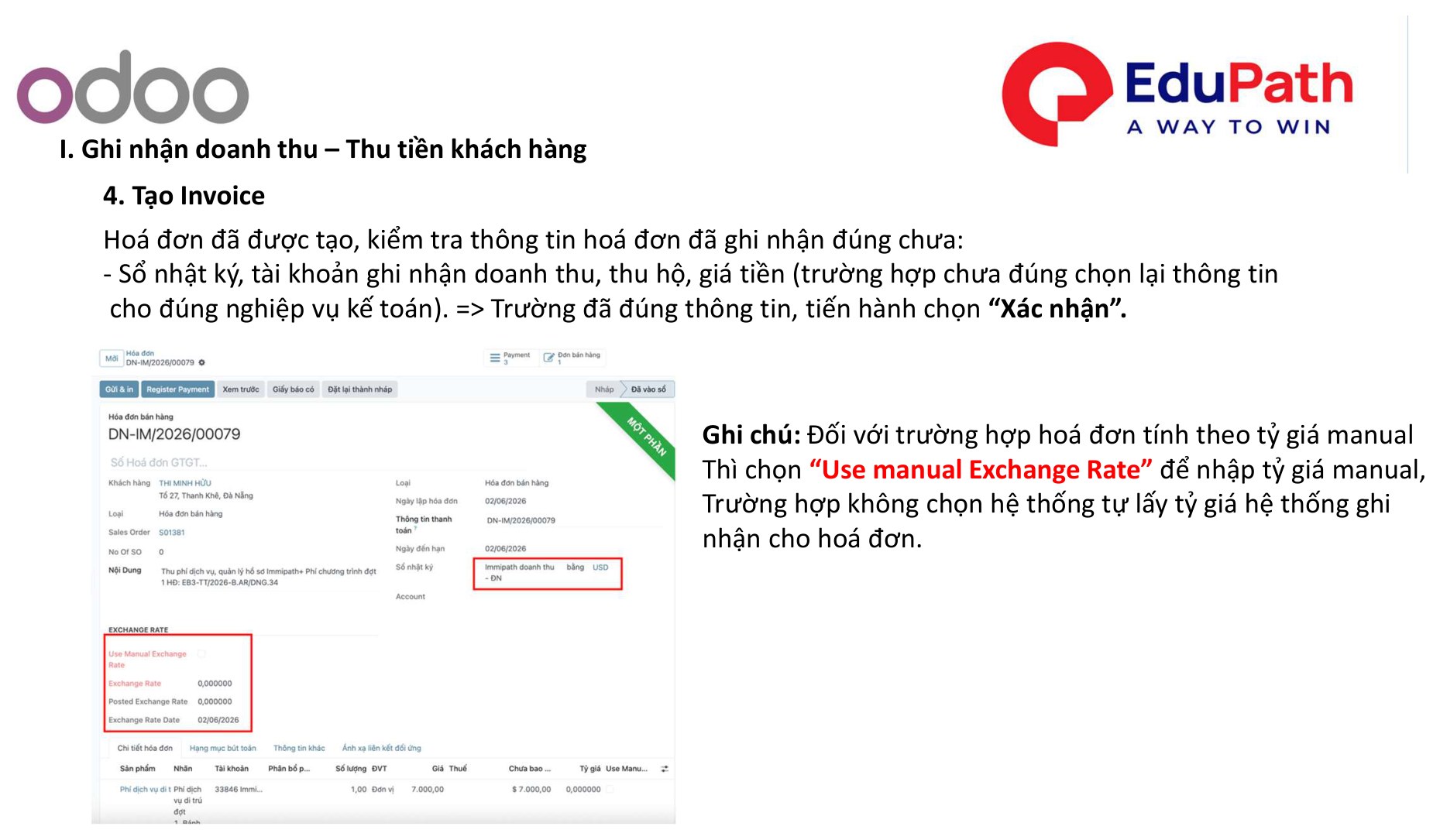 Kiểm tra & xác nhận Invoice